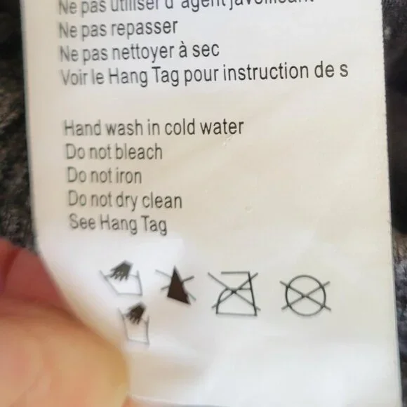 Charlie B Velour Pull On Drawstring Straight Leg Pants Gray Plaid Women's Size S - Picture 9 of 10